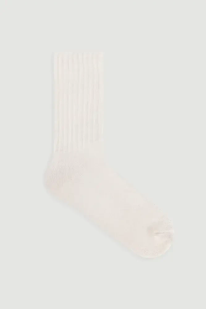 Wool Socks - Ecru