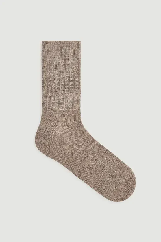 Wool Socks - Mink - 1