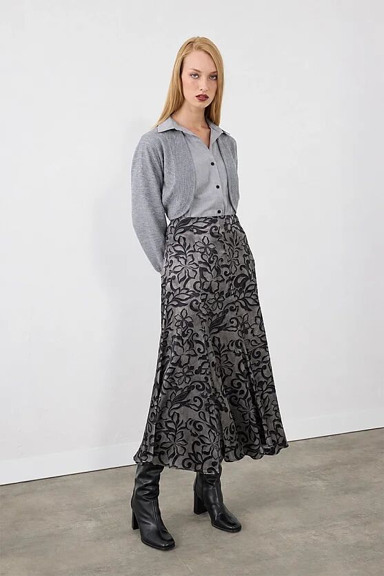 Yünlü Triko Bolero - Gri - 3
